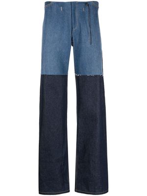 Per Götesson Repurposed drawstring jeans - Blue