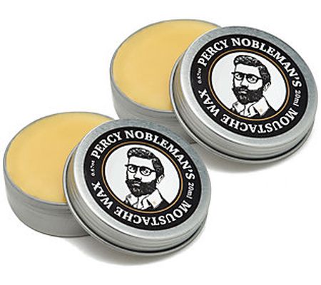 Percy Nobleman Moustache Wax Duo