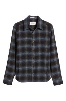 PEREGRINE Check Wool Overshirt in Storm