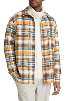 PEREGRINE Farley Spratton Check Brushed Cotton Button-Up Shirt