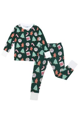 Peregrine Kidswear Evergreen Cookies Fitted Two-Piece Pajamas