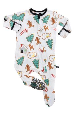 Peregrine Kidswear Sugar Cookies Fitted One-Piece Pajamas in White