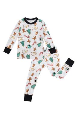 Peregrine Kidswear Sugar Cookies Fitted Two-Piece Pajamas in White