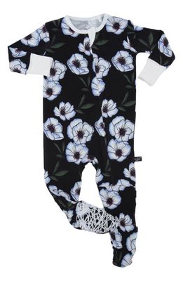 Peregrine Kidswear Violet Magnolia Fitted One-Piece Pajamas in Purple