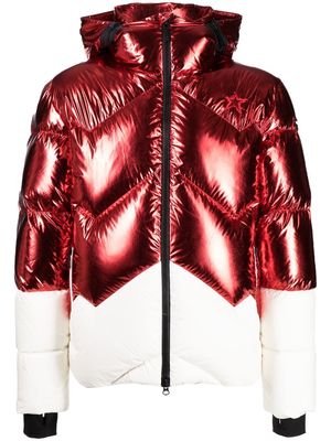 Perfect Moment Airview panelled padded jacket - Red