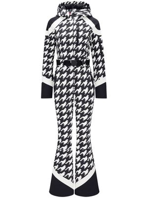 Perfect Moment Allos houndstooth-print ski suit - Black