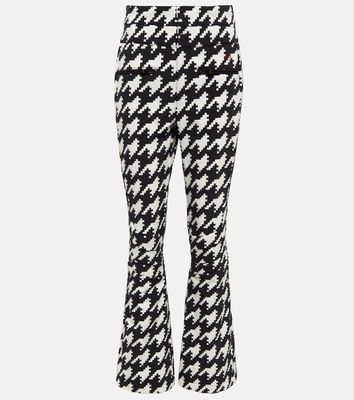Perfect Moment Aurora high-rise houndstooth softshell ski pants