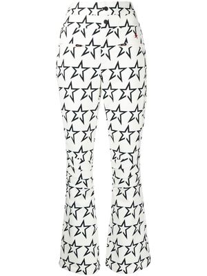Perfect Moment Aurora star-print ski trousers - White