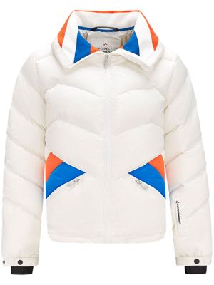 Perfect Moment Duvet colour-block ski jacket - White