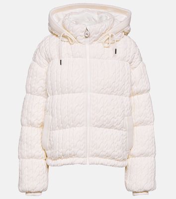Perfect Moment Kate cable-knit wool down jacket
