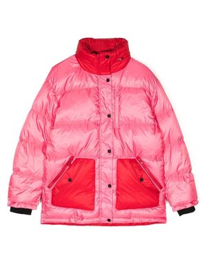 Perfect Moment Kids high neck duo colour jacket - Pink