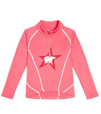 Perfect Moment Kids Polar printed fleece half-zip top