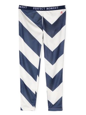 Perfect Moment Kids Super Thermal striped pants - Blue