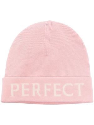 Perfect Moment logo knitted beanie - Pink