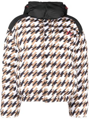 Perfect Moment Moment houndstooth padded ski jacket - White