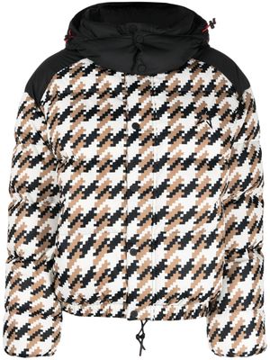 Perfect Moment Moment houndstooth-pattern puffer jacket - Multicolour
