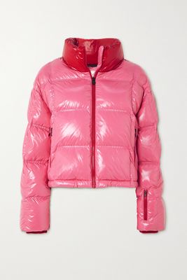 Perfect Moment - Nevada Quilted Glossed-shell Down Ski Jacket - Pink