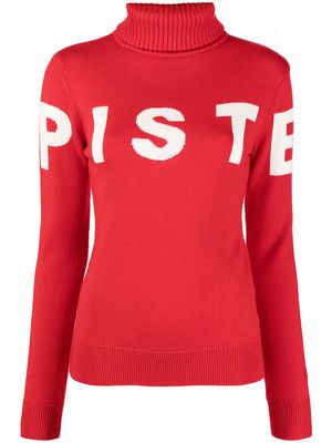 Perfect Moment Piste roll-neck jumper - Red