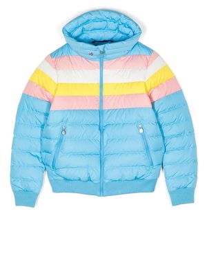 Perfect Moment Queenie striped padded jacket - Blue