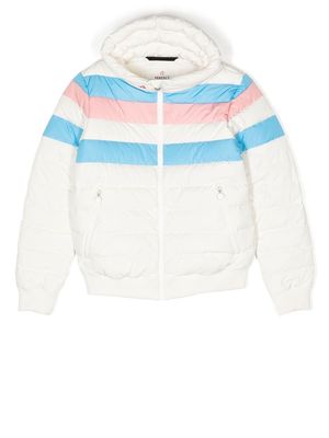 Perfect Moment Queenie striped padded jacket - White