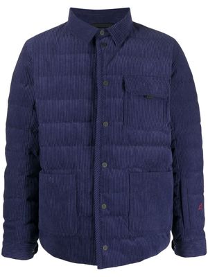 Perfect Moment quilted corduroy shirt jacket - Blue