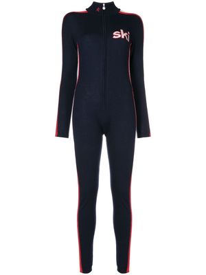 Perfect Moment Ski Team merino jumpsuit - Blue