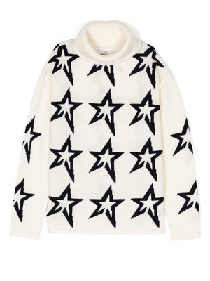 Perfect Moment Star Dust roll-neck jumper - White