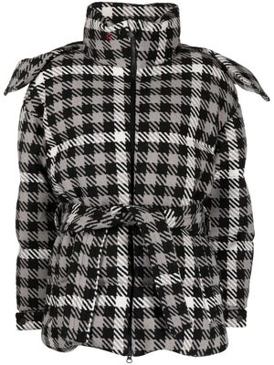 Perfect Moment Star Gingham puffer jacket - Black