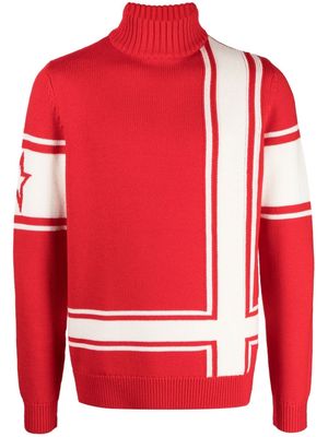 Perfect Moment Suisse merino jumper - Red