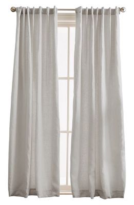 Peri Home Set of 2 Linen Curtain Panels in Silver