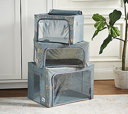 Periea S/3 Collapsible Small, Medium and Large Boxes