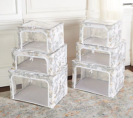 Periea S/6 Collapsible Assorted Size StorageBoxes