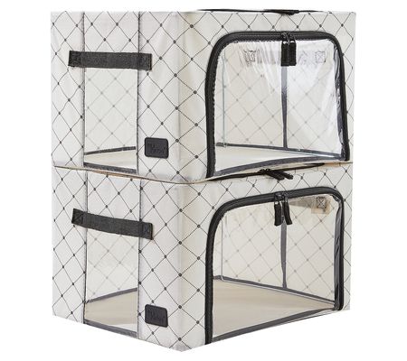 Periea Set of 2 Small Boxes with Double Clear Panels