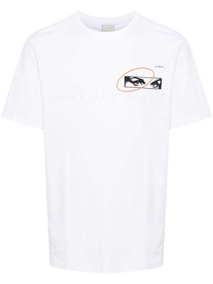 Perks And Mini Eyes Are The Windows logo-print T-shirt - White