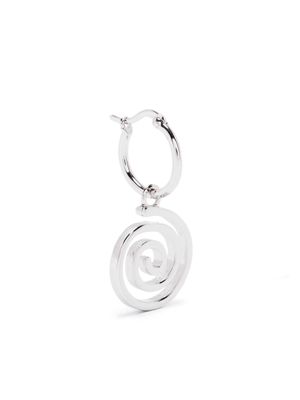 Perks And Mini Floating Spiral silver earring