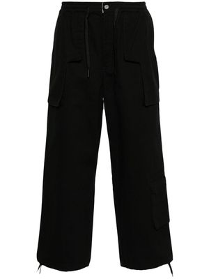 Perks And Mini P. World Return mid-waist loose-fit trousers - Black