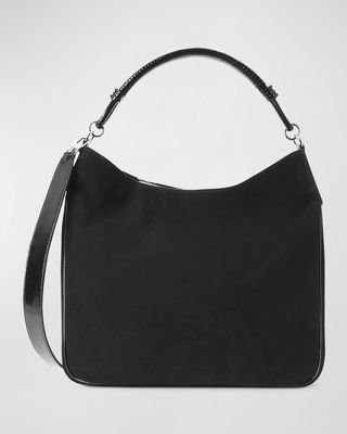 Perry Mixed Leather Hobo Bag