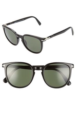 Persol 51mm Cat Eye Sunglasses in Black/Green