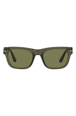 Persol 52mm Rectangle Sunglasses in Havana/Polar Brown
