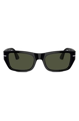 Persol 53mm Rectangular Sunglasses in Black