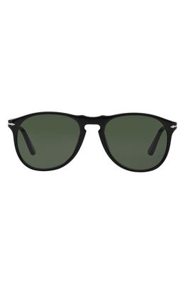 Persol 55mm Pilot Sunglasses in Black