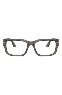 Persol 55mm Rectangular Optical Glasses in Grey