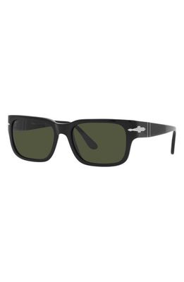 Persol 58mm Rectangular Sunglasses in Black