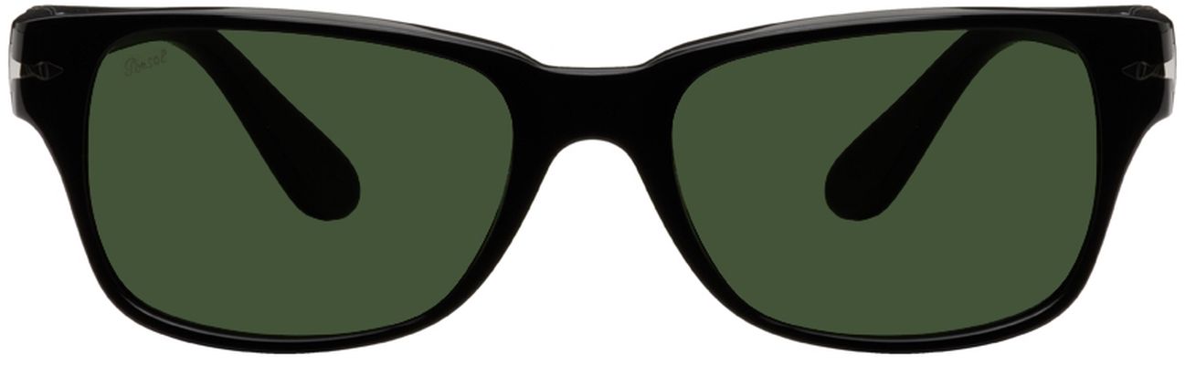 Persol Black Rectangular Sunglasses