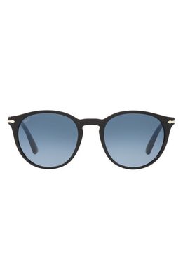 Persol Phantos 52mm Gradient Round Sunglasses in Black