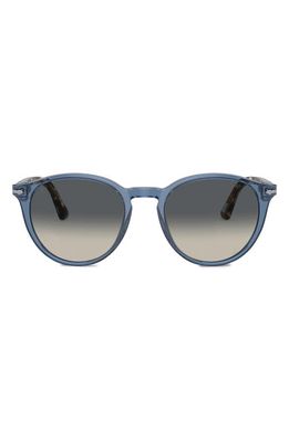 Persol Phantos 52mm Gradient Round Sunglasses in Navy