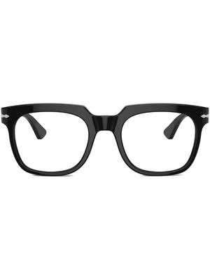 Persol square-frame clear-lenses glasses - Black