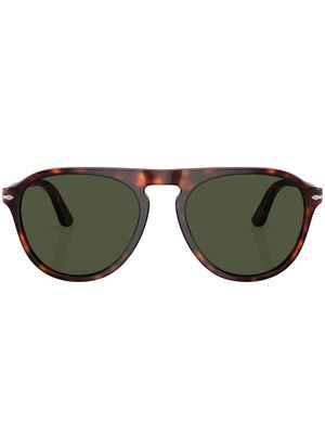 Persol tortoishell-effect round-frame sunglasses - Brown