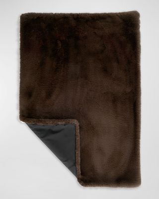 Personalizable Faux Fur Lap Blanket