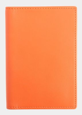 Personalized Leather RFID-Blocking Passport Wallet with Vaccine Card Pocket